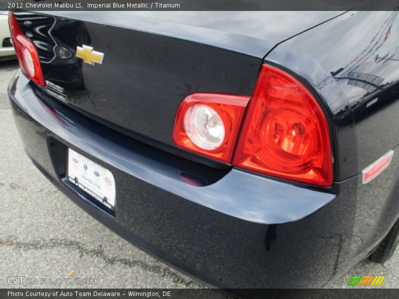 Imperial Blue Metallic / Titanium 2012 Chevrolet Malibu LS