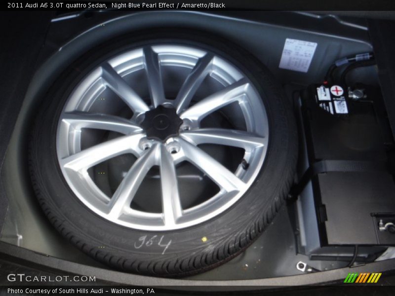 Night Blue Pearl Effect / Amaretto/Black 2011 Audi A6 3.0T quattro Sedan