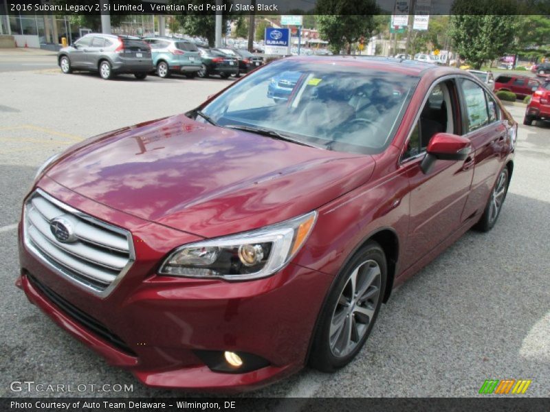 Venetian Red Pearl / Slate Black 2016 Subaru Legacy 2.5i Limited