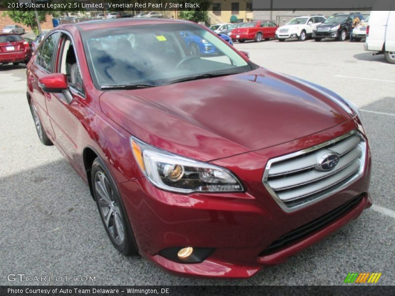 Venetian Red Pearl / Slate Black 2016 Subaru Legacy 2.5i Limited