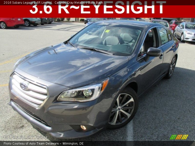 Carbide Gray Metallic / Slate Black 2016 Subaru Legacy 3.6R Limited