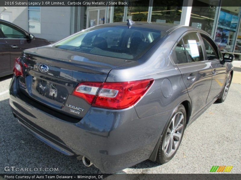 Carbide Gray Metallic / Slate Black 2016 Subaru Legacy 3.6R Limited