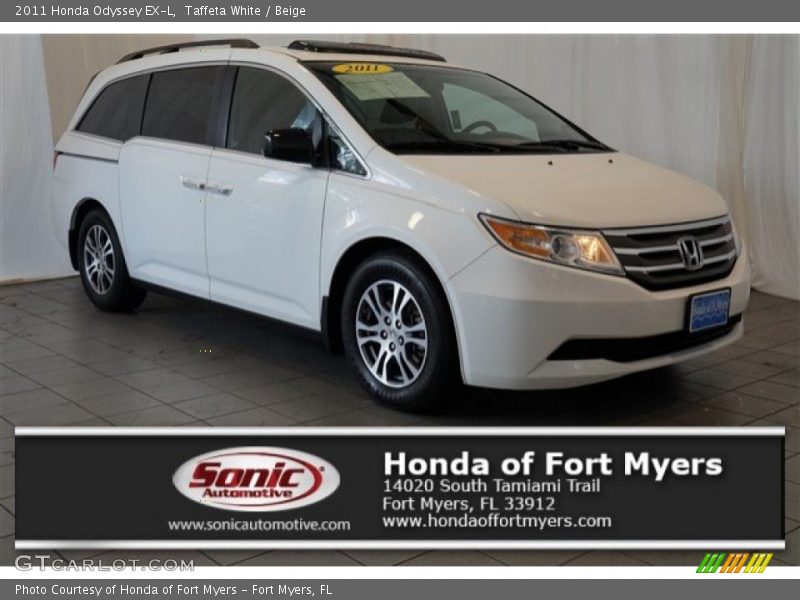 Taffeta White / Beige 2011 Honda Odyssey EX-L