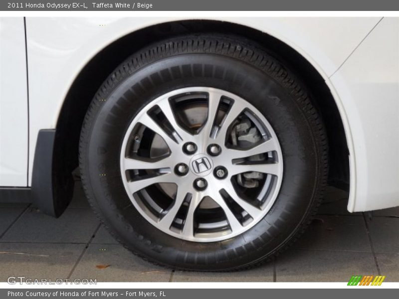Taffeta White / Beige 2011 Honda Odyssey EX-L