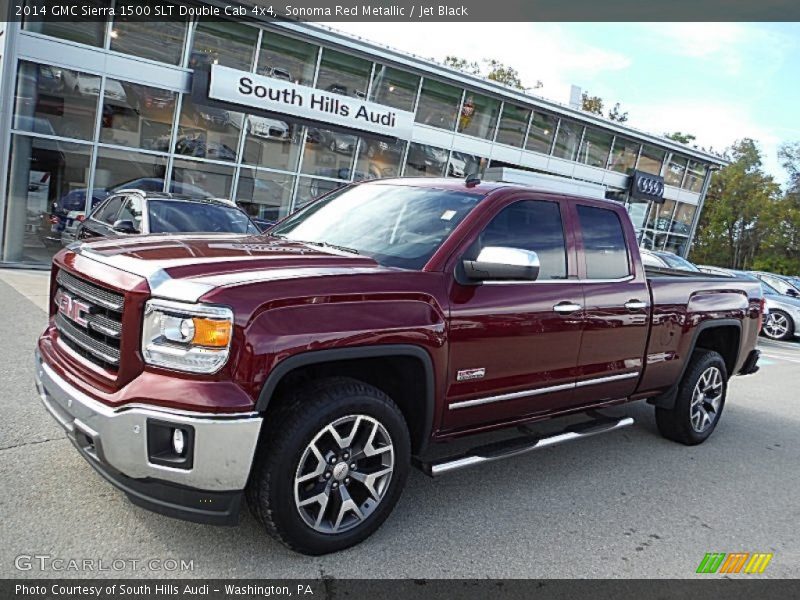 Sonoma Red Metallic / Jet Black 2014 GMC Sierra 1500 SLT Double Cab 4x4