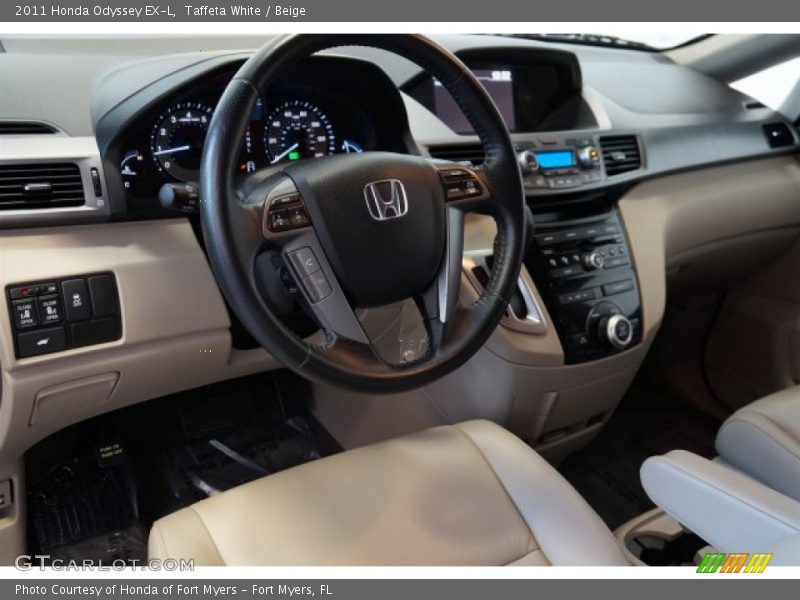 Taffeta White / Beige 2011 Honda Odyssey EX-L