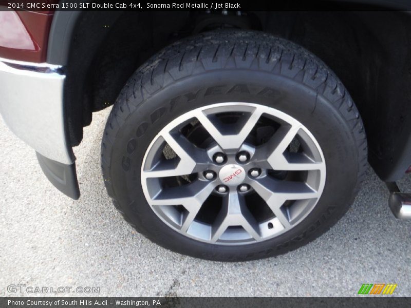 Sonoma Red Metallic / Jet Black 2014 GMC Sierra 1500 SLT Double Cab 4x4