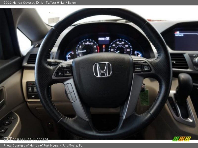 Taffeta White / Beige 2011 Honda Odyssey EX-L