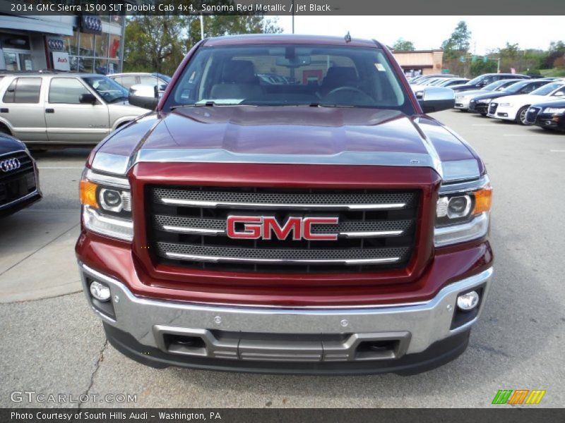 Sonoma Red Metallic / Jet Black 2014 GMC Sierra 1500 SLT Double Cab 4x4