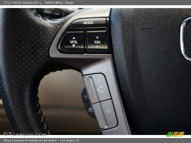 Taffeta White / Beige 2011 Honda Odyssey EX-L