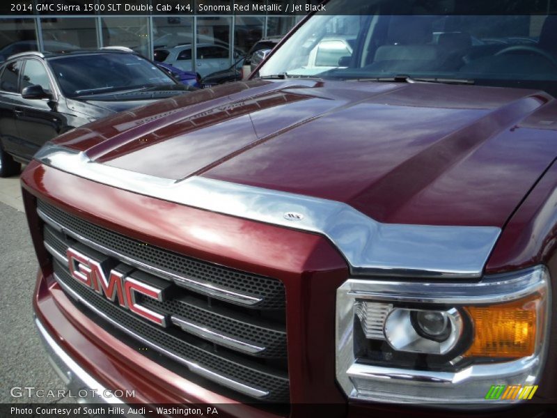 Sonoma Red Metallic / Jet Black 2014 GMC Sierra 1500 SLT Double Cab 4x4