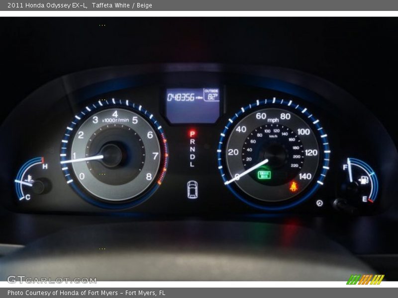 Taffeta White / Beige 2011 Honda Odyssey EX-L