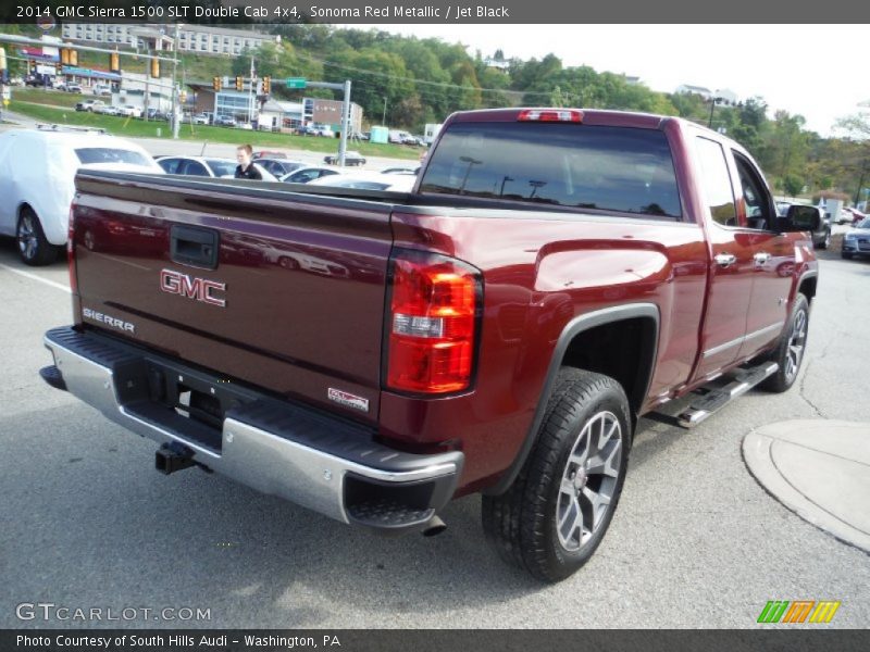 Sonoma Red Metallic / Jet Black 2014 GMC Sierra 1500 SLT Double Cab 4x4