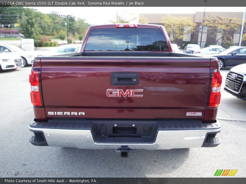 Sonoma Red Metallic / Jet Black 2014 GMC Sierra 1500 SLT Double Cab 4x4
