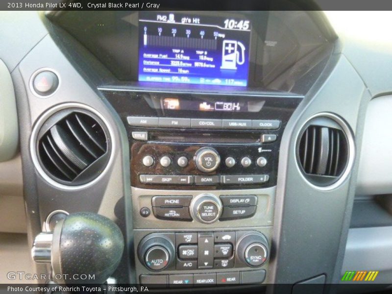 Crystal Black Pearl / Gray 2013 Honda Pilot LX 4WD