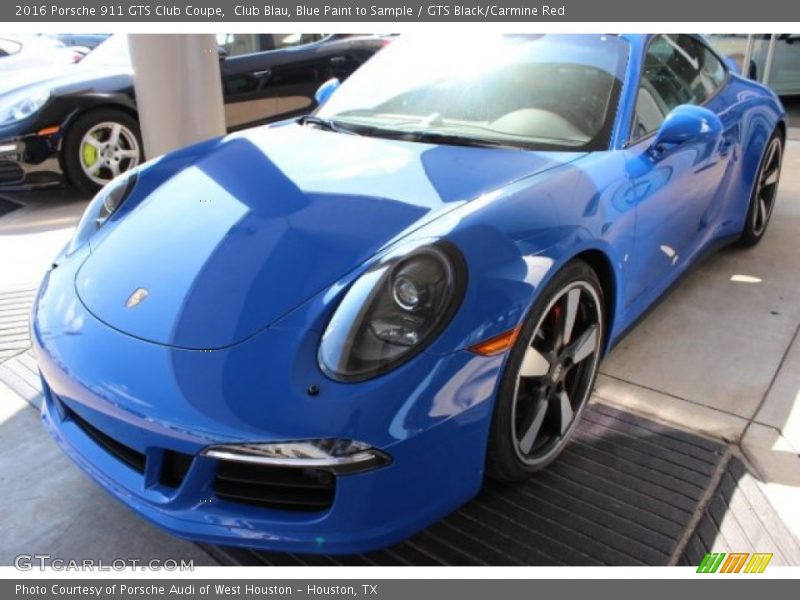 Front 3/4 View of 2016 911 GTS Club Coupe