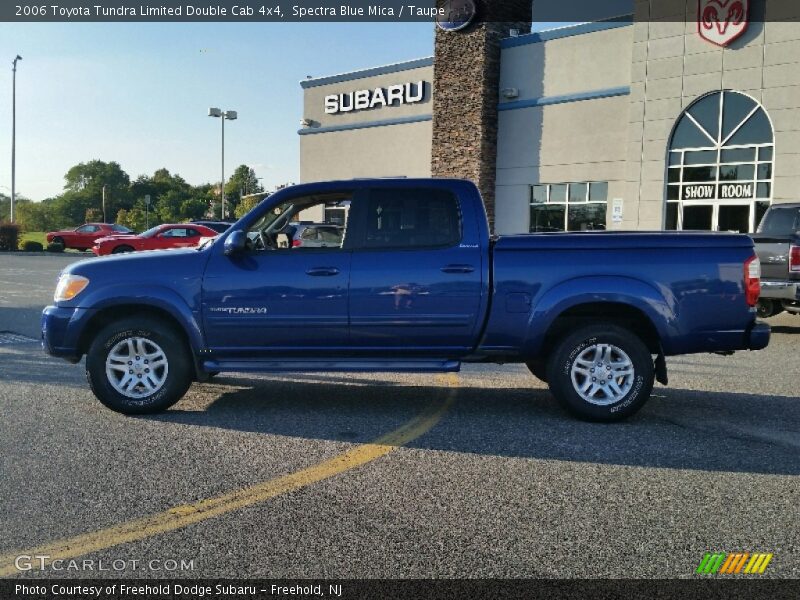 Spectra Blue Mica / Taupe 2006 Toyota Tundra Limited Double Cab 4x4