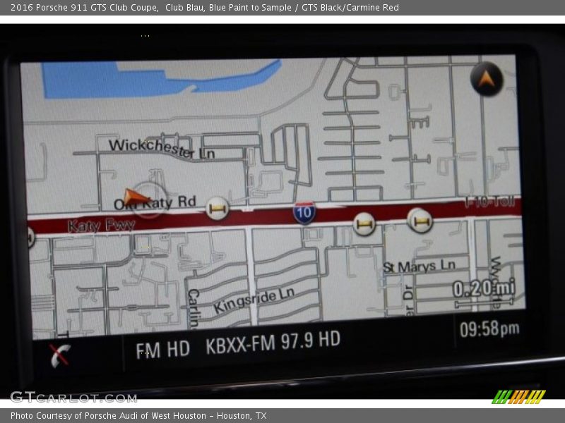 Navigation of 2016 911 GTS Club Coupe