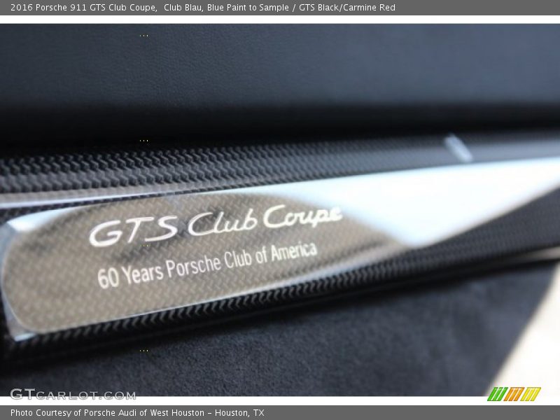 GTS Club Coupe 60 Years Porsche Club of America - 2016 Porsche 911 GTS Club Coupe
