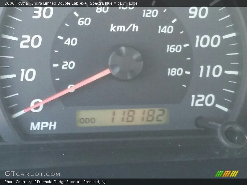 Spectra Blue Mica / Taupe 2006 Toyota Tundra Limited Double Cab 4x4