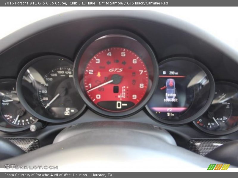  2016 911 GTS Club Coupe GTS Club Coupe Gauges