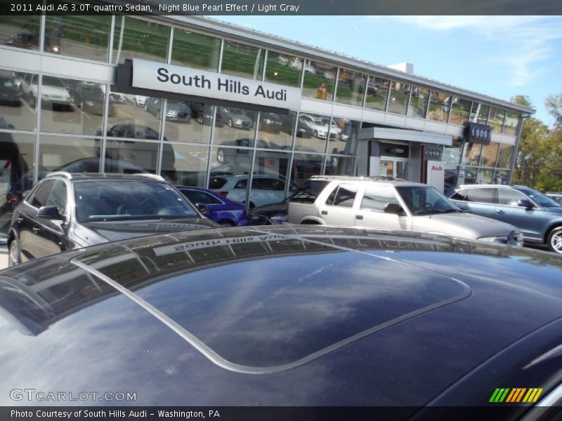Night Blue Pearl Effect / Light Gray 2011 Audi A6 3.0T quattro Sedan