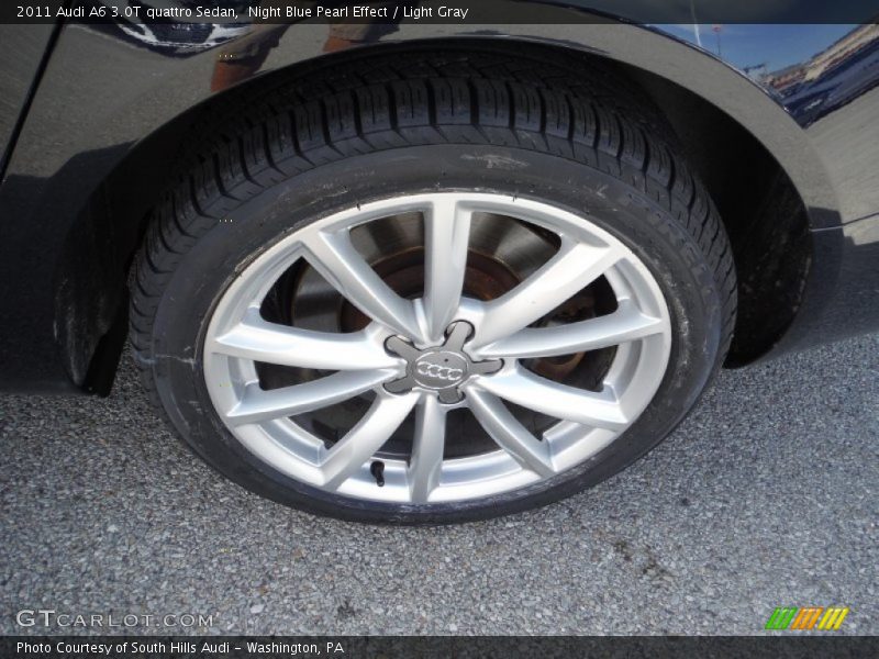 Night Blue Pearl Effect / Light Gray 2011 Audi A6 3.0T quattro Sedan