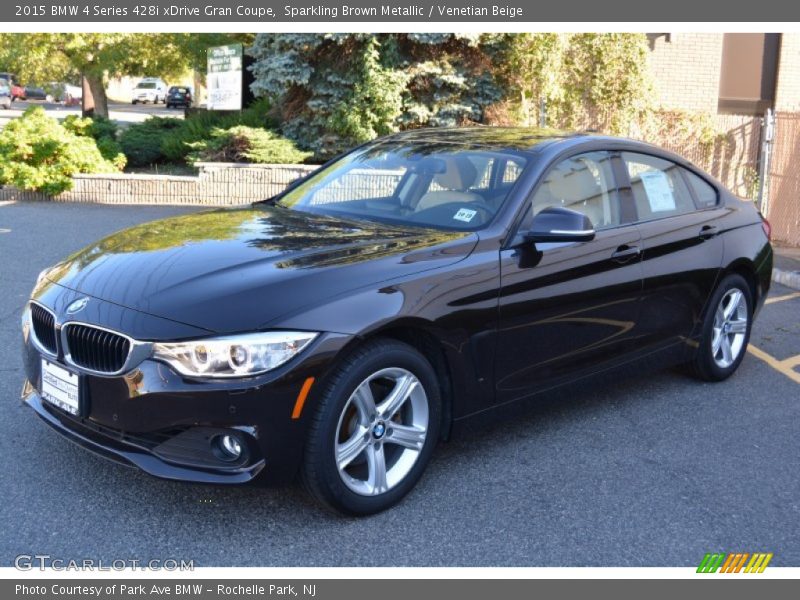 Sparkling Brown Metallic / Venetian Beige 2015 BMW 4 Series 428i xDrive Gran Coupe
