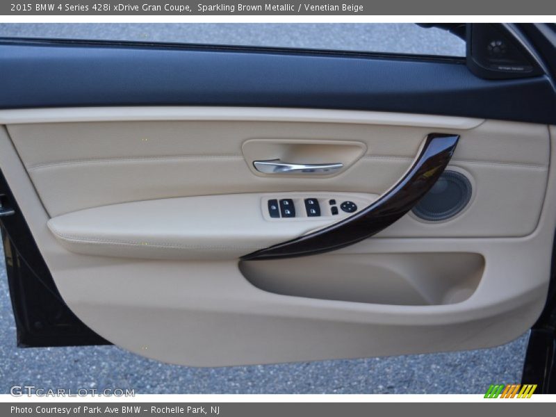 Sparkling Brown Metallic / Venetian Beige 2015 BMW 4 Series 428i xDrive Gran Coupe