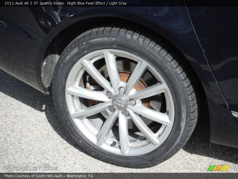 Night Blue Pearl Effect / Light Gray 2011 Audi A6 3.0T quattro Sedan