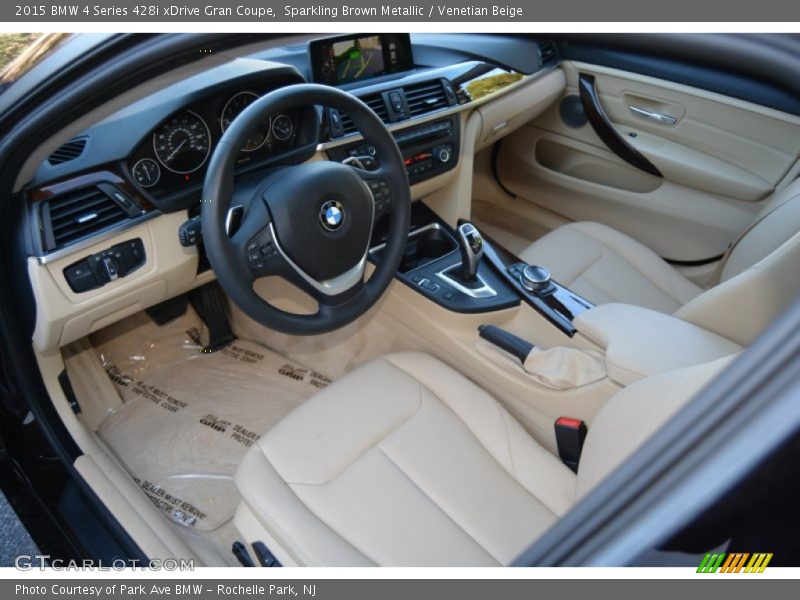 Sparkling Brown Metallic / Venetian Beige 2015 BMW 4 Series 428i xDrive Gran Coupe