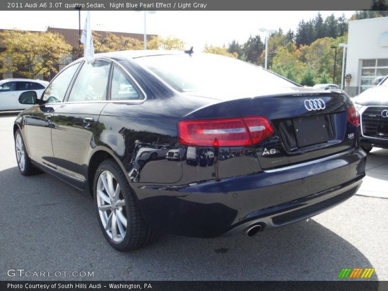 Night Blue Pearl Effect / Light Gray 2011 Audi A6 3.0T quattro Sedan