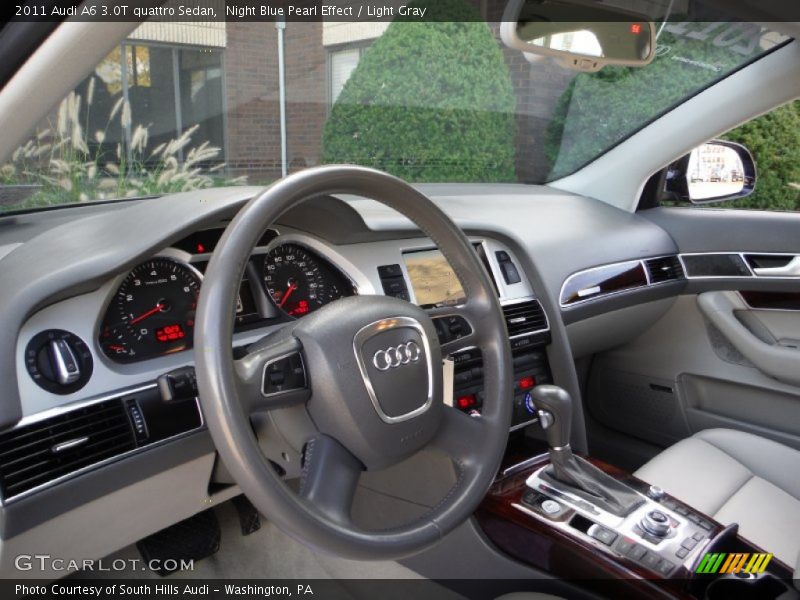 Night Blue Pearl Effect / Light Gray 2011 Audi A6 3.0T quattro Sedan