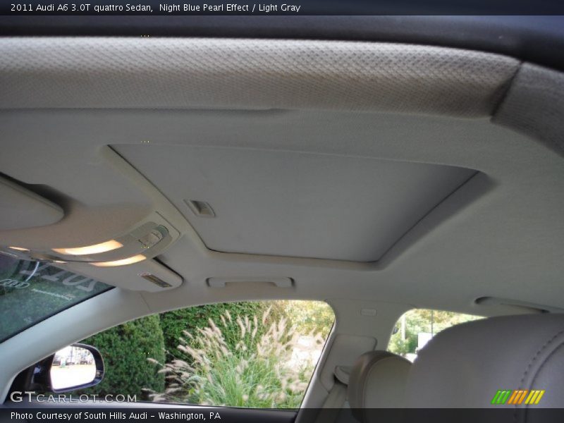 Night Blue Pearl Effect / Light Gray 2011 Audi A6 3.0T quattro Sedan