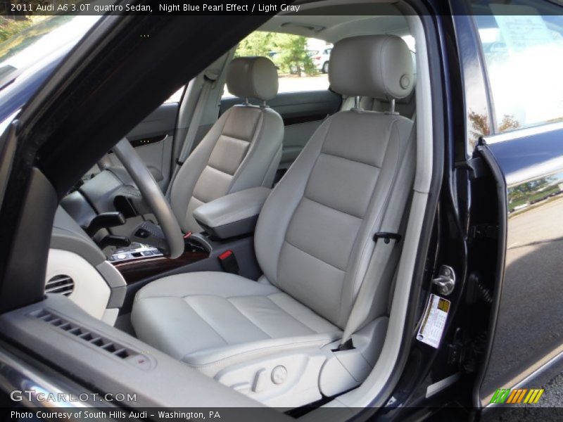 Night Blue Pearl Effect / Light Gray 2011 Audi A6 3.0T quattro Sedan