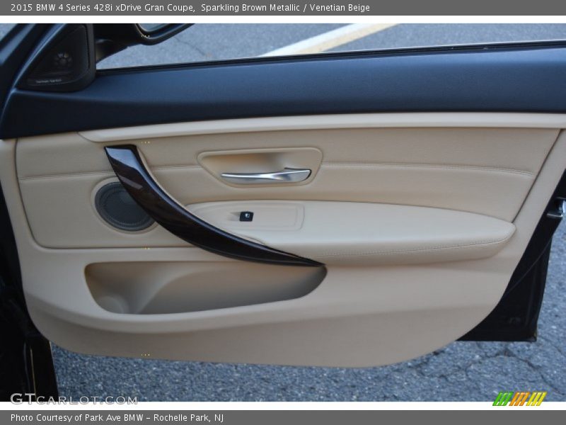 Sparkling Brown Metallic / Venetian Beige 2015 BMW 4 Series 428i xDrive Gran Coupe