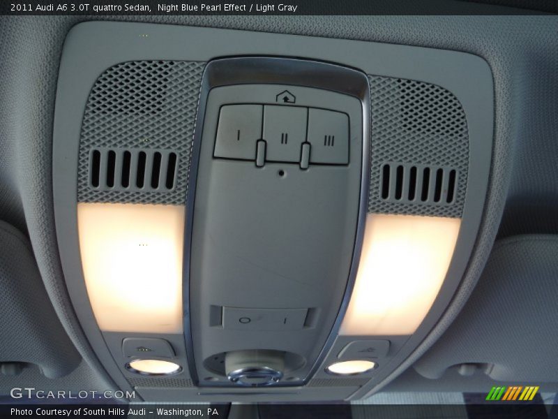 Night Blue Pearl Effect / Light Gray 2011 Audi A6 3.0T quattro Sedan