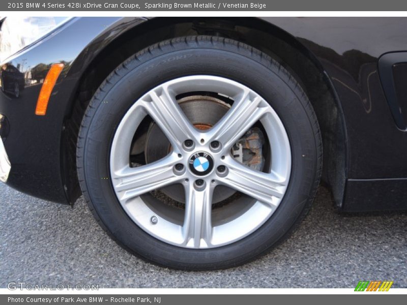 Sparkling Brown Metallic / Venetian Beige 2015 BMW 4 Series 428i xDrive Gran Coupe