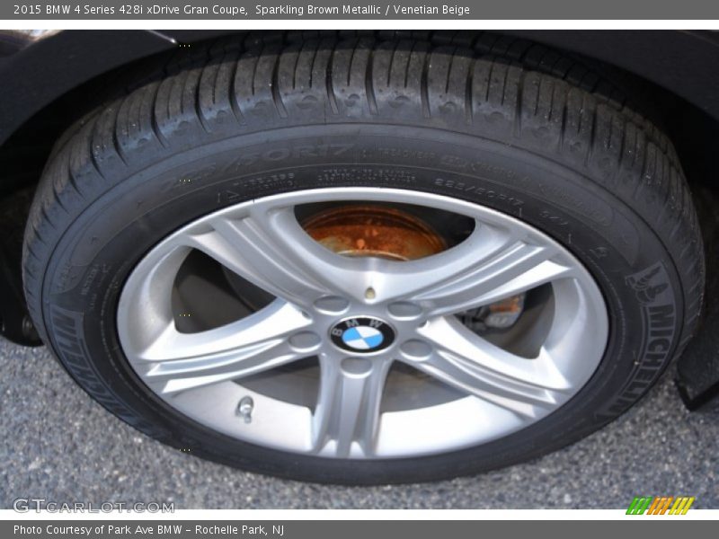 Sparkling Brown Metallic / Venetian Beige 2015 BMW 4 Series 428i xDrive Gran Coupe