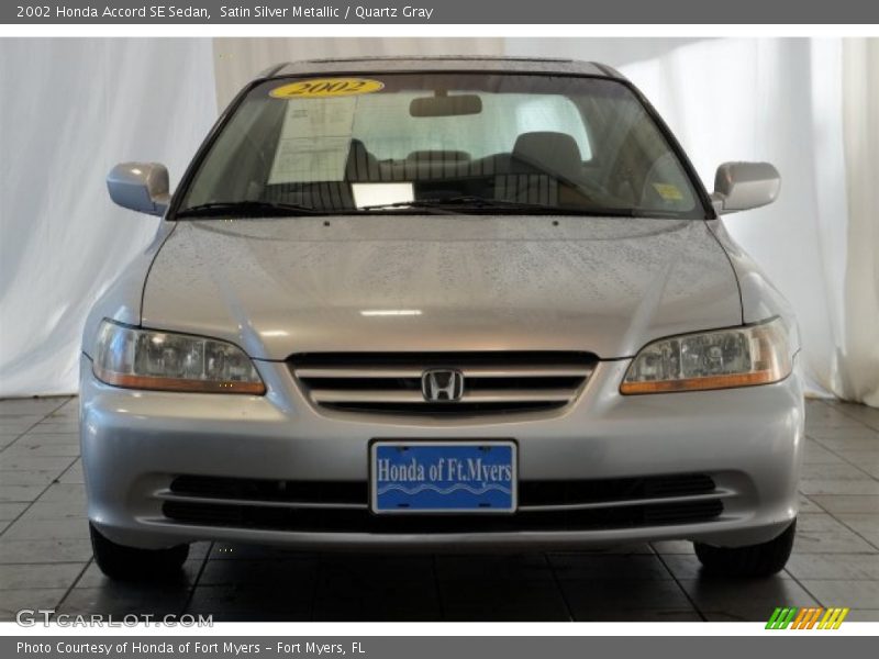 Satin Silver Metallic / Quartz Gray 2002 Honda Accord SE Sedan