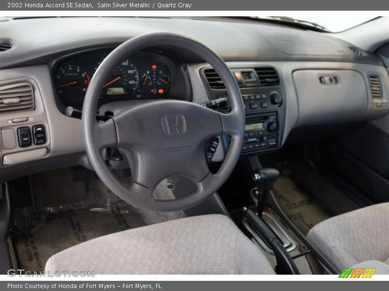 Satin Silver Metallic / Quartz Gray 2002 Honda Accord SE Sedan