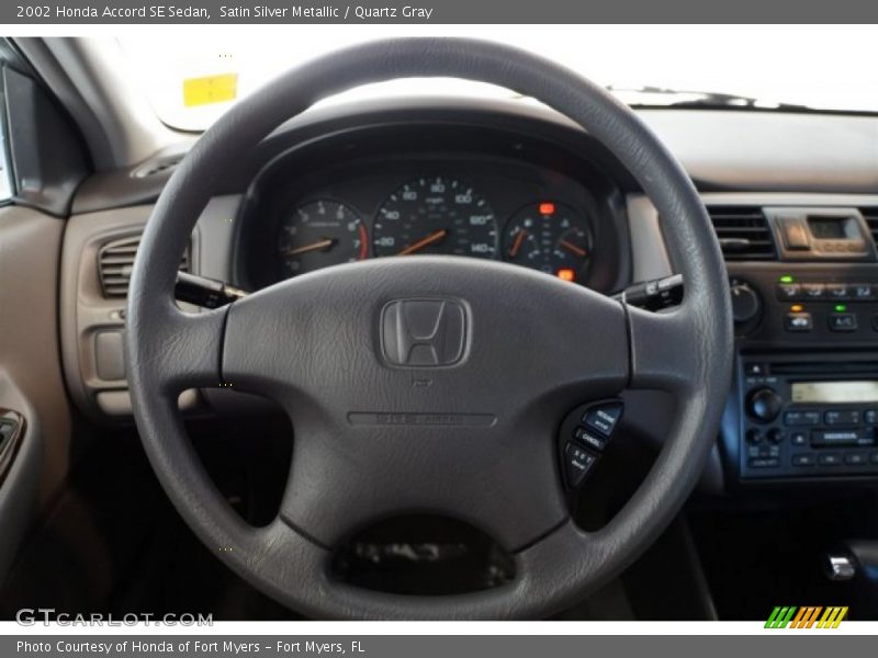 Satin Silver Metallic / Quartz Gray 2002 Honda Accord SE Sedan