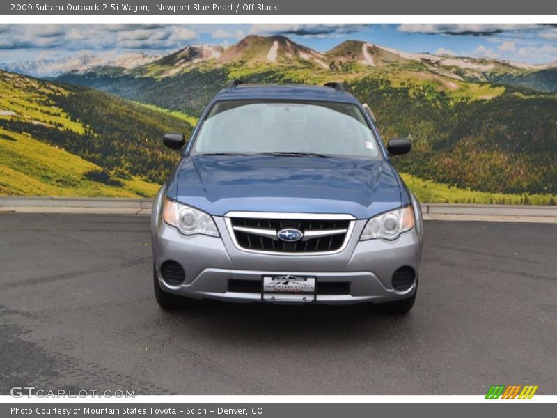 Newport Blue Pearl / Off Black 2009 Subaru Outback 2.5i Wagon