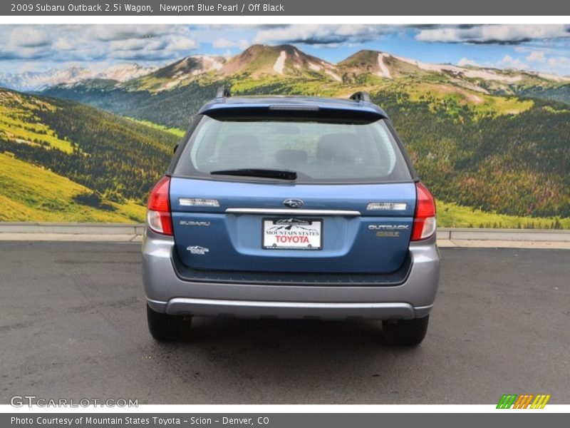 Newport Blue Pearl / Off Black 2009 Subaru Outback 2.5i Wagon