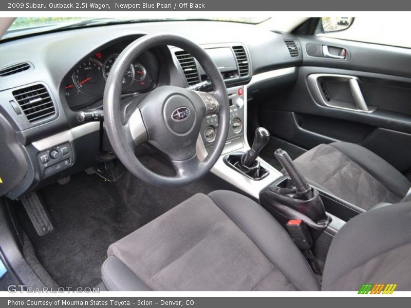  2009 Outback 2.5i Wagon Off Black Interior