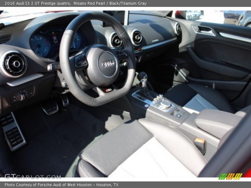 Misano Red Pearl / Black/Titanium Gray 2016 Audi S3 2.0T Prestige quattro