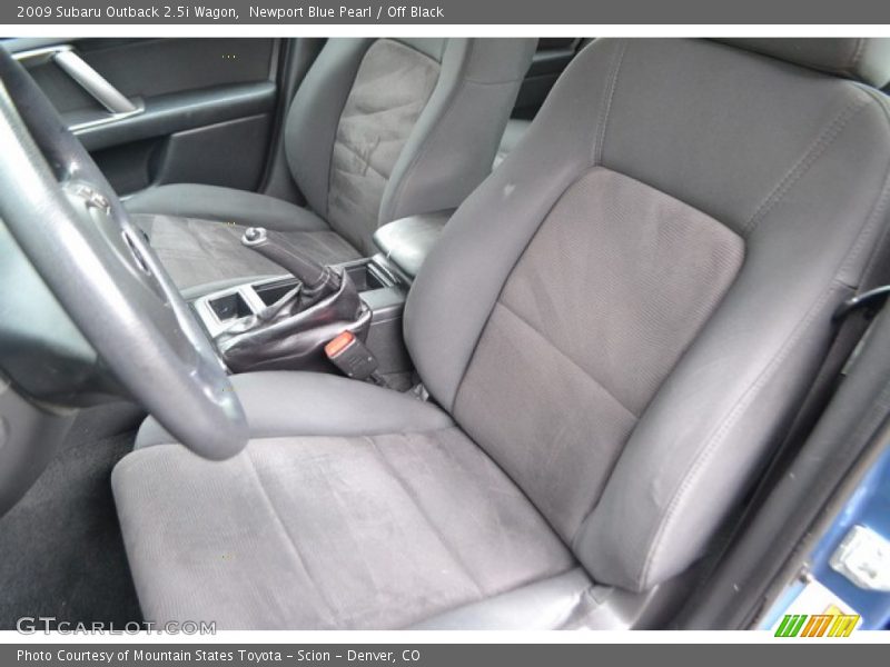 Newport Blue Pearl / Off Black 2009 Subaru Outback 2.5i Wagon