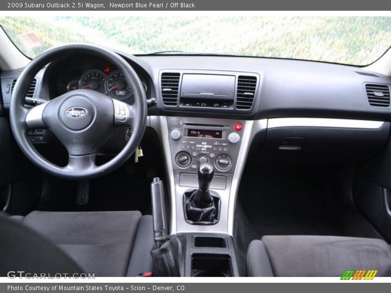 Newport Blue Pearl / Off Black 2009 Subaru Outback 2.5i Wagon