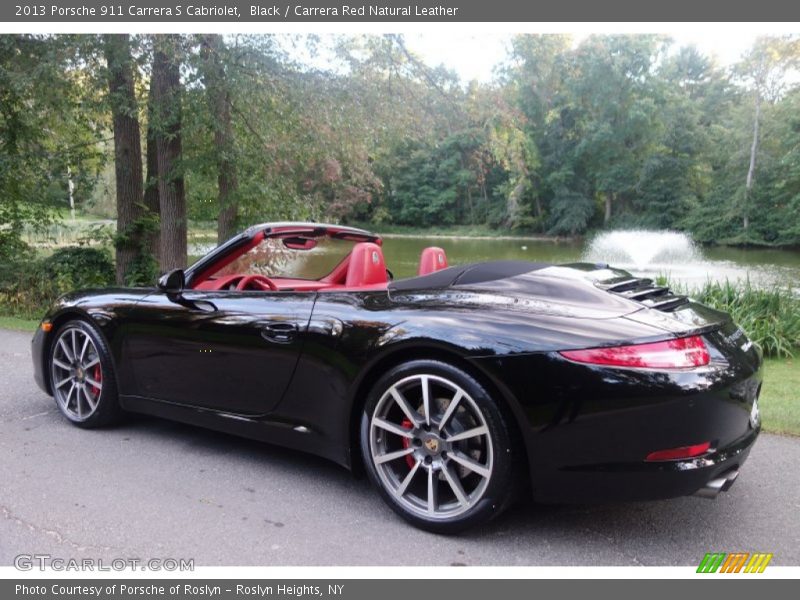 Black / Carrera Red Natural Leather 2013 Porsche 911 Carrera S Cabriolet