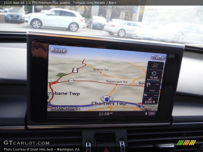 Tornado Grey Metallic / Black 2016 Audi A6 2.0 TFSI Premium Plus quattro